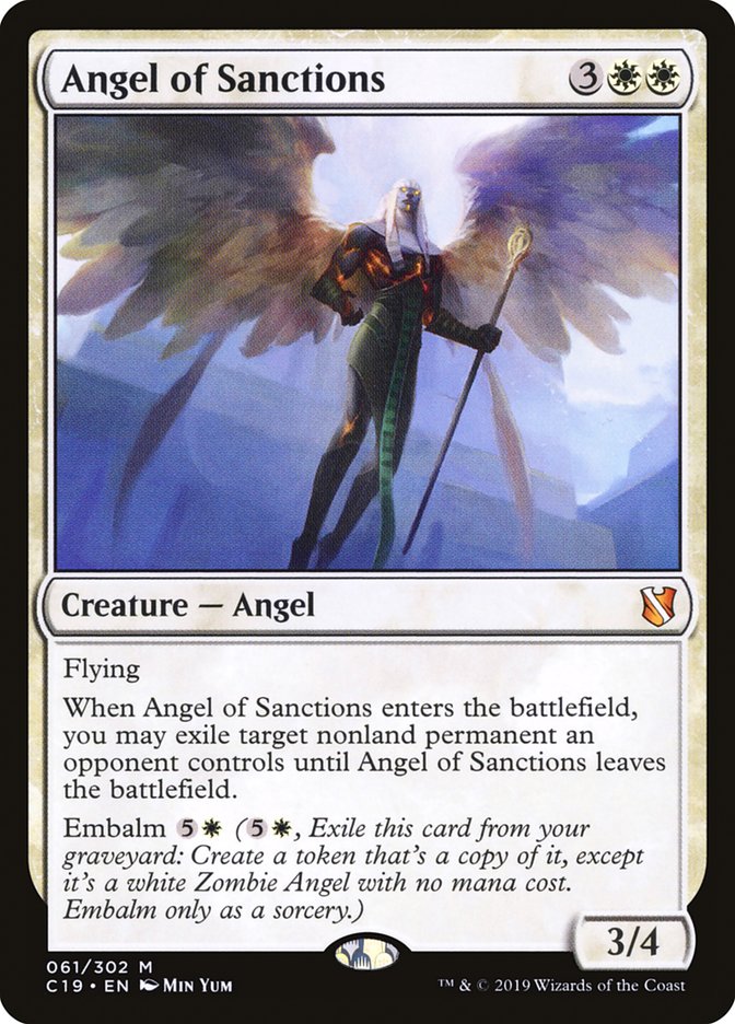 Angel of Sanctions [Commander 2019] | Anubis Games and Hobby