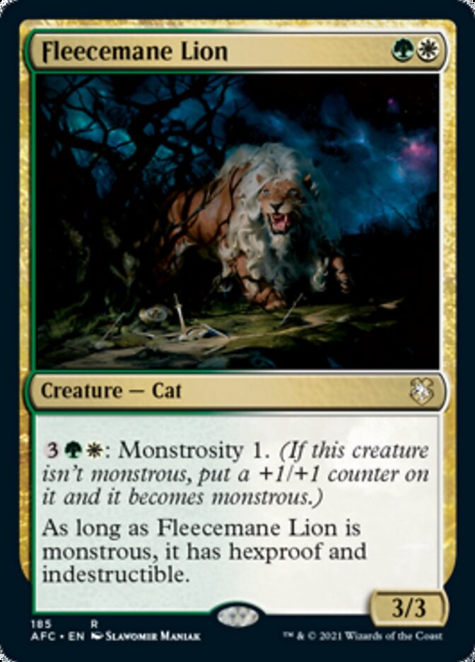 Fleecemane Lion [Dungeons & Dragons: Adventures in the Forgotten Realms Commander] | Anubis Games and Hobby