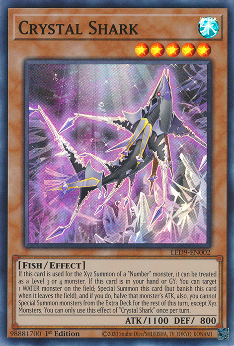 Crystal Shark [LED9-EN002] Super Rare | Anubis Games and Hobby