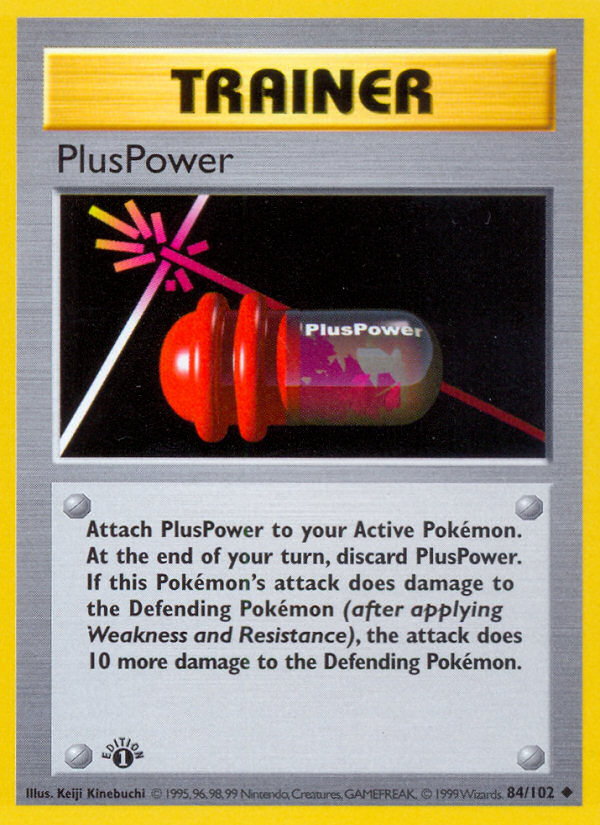 PlusPower (84/102) (Shadowless) [Base Set 1st Edition] | Anubis Games and Hobby