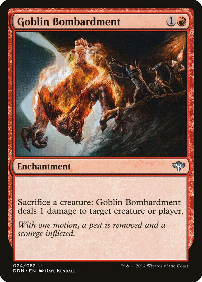 Goblin Bombardment [Duel Decks: Speed vs. Cunning] | Anubis Games and Hobby