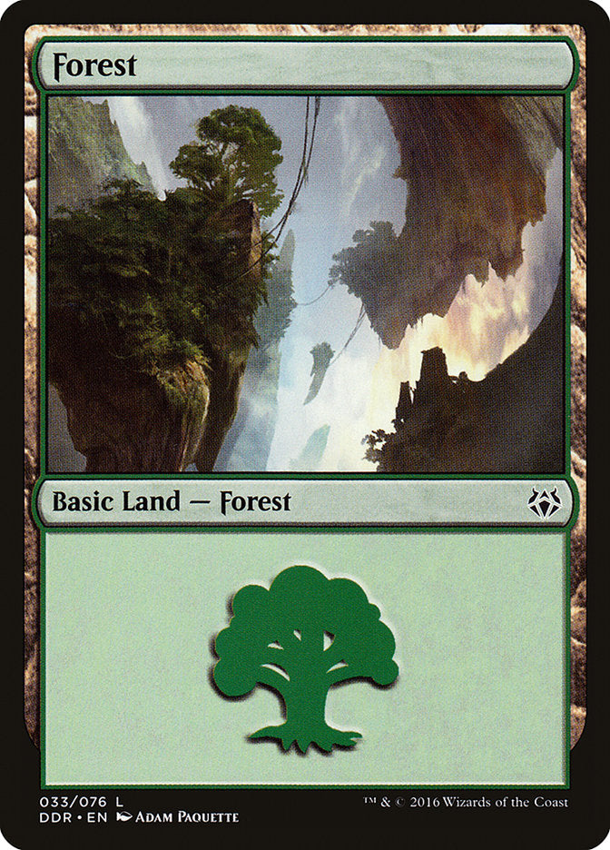 Forest (33) [Duel Decks: Nissa vs. Ob Nixilis] | Anubis Games and Hobby