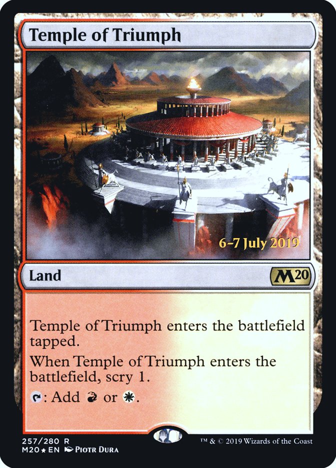 Temple of Triumph [Core Set 2020 Prerelease Promos] | Anubis Games and Hobby