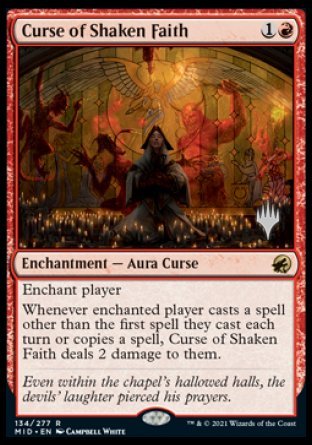 Curse of Shaken Faith (Promo Pack) [Innistrad: Midnight Hunt Promos] | Anubis Games and Hobby