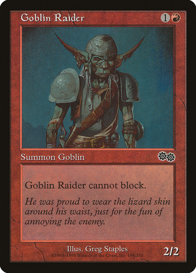 Goblin Raider [Urza's Saga] | Anubis Games and Hobby