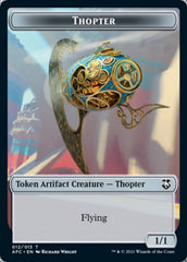 Thopter // Treasure Double-Sided Token [Dungeons & Dragons: Adventures in the Forgotten Realms Commander Tokens] | Anubis Games and Hobby