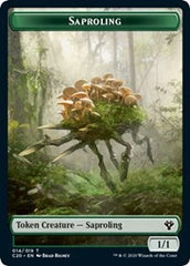 Saproling // Treasure Double-Sided Token [Commander 2020 Tokens] | Anubis Games and Hobby