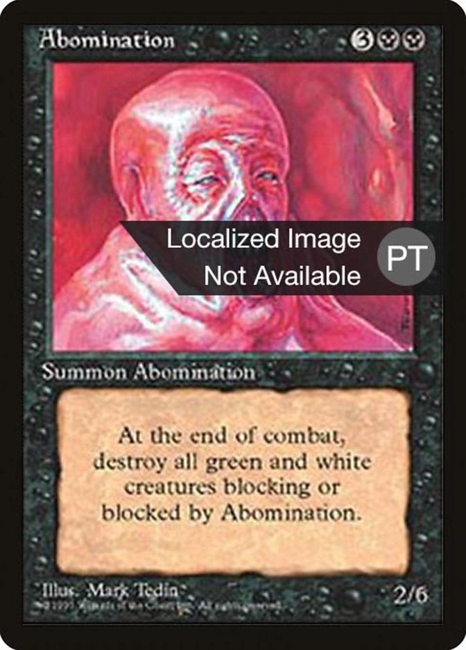 Abomination [Fourth Edition (Foreign Black Border)] | Anubis Games and Hobby