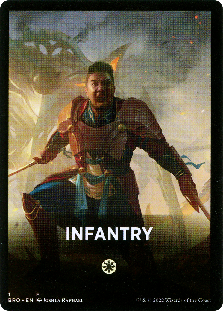 Infantry Theme Card [The Brothers' War Tokens] | Anubis Games and Hobby