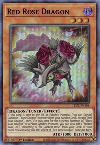 Red Rose Dragon (Purple) [LDS2-EN108] Ultra Rare | Anubis Games and Hobby