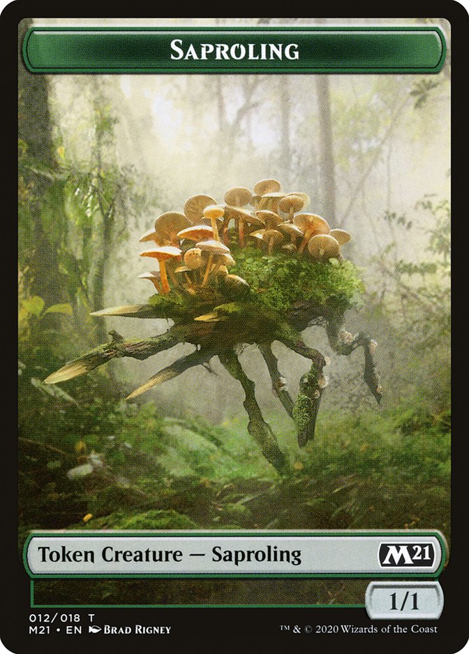 Saproling Token [Core Set 2021 Tokens] | Anubis Games and Hobby