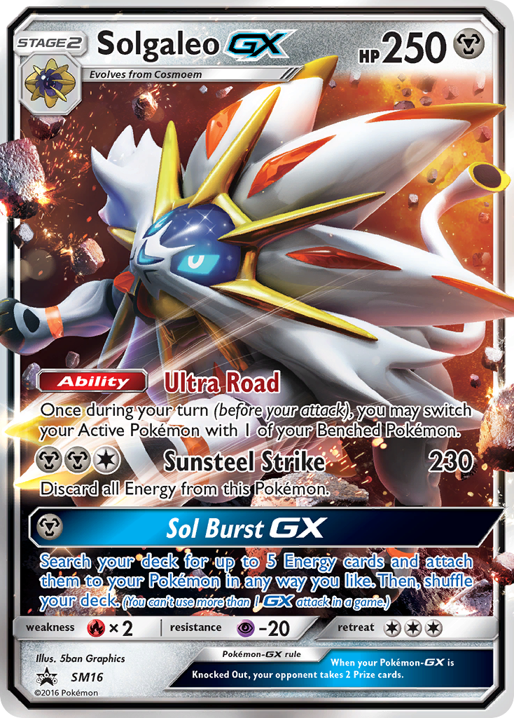 Solgaleo GX (SM16) [Sun & Moon: Black Star Promos] | Anubis Games and Hobby