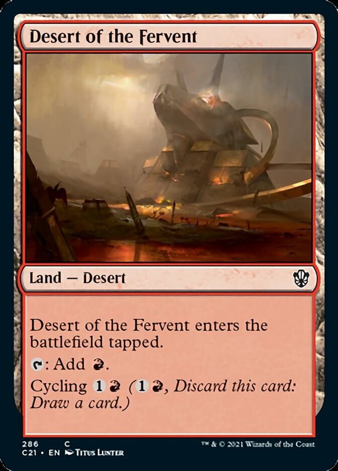 Desert of the Fervent [Commander 2021] | Anubis Games and Hobby