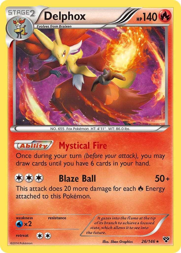 Delphox (26/146) (Theme Deck Exclusive) [XY: Base Set] | Anubis Games and Hobby