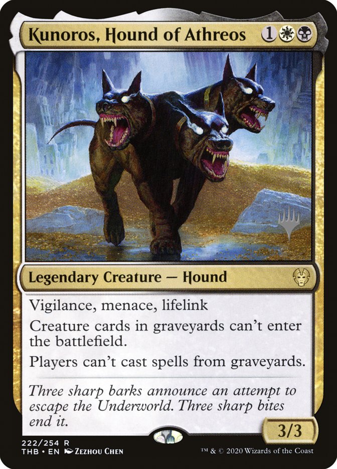 Kunoros, Hound of Athreos (Promo Pack) [Theros Beyond Death Promos] | Anubis Games and Hobby