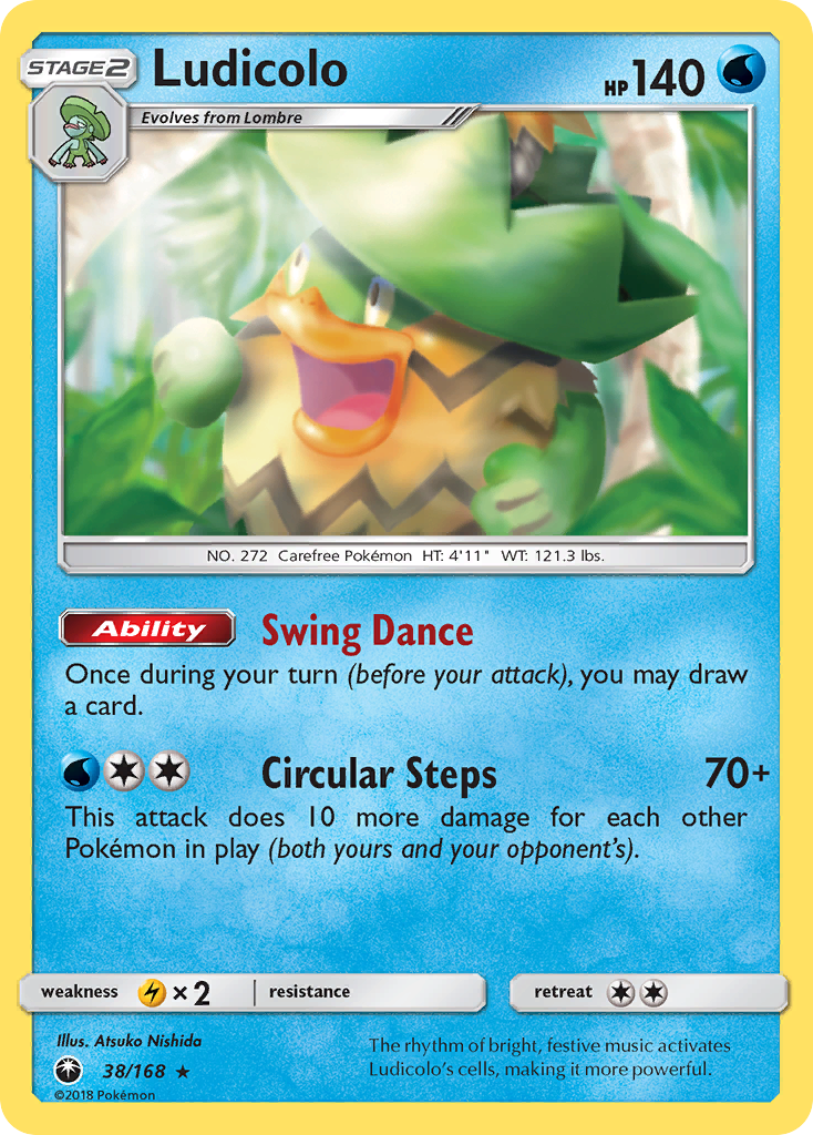 Ludicolo (38/168) [Sun & Moon: Celestial Storm] | Anubis Games and Hobby