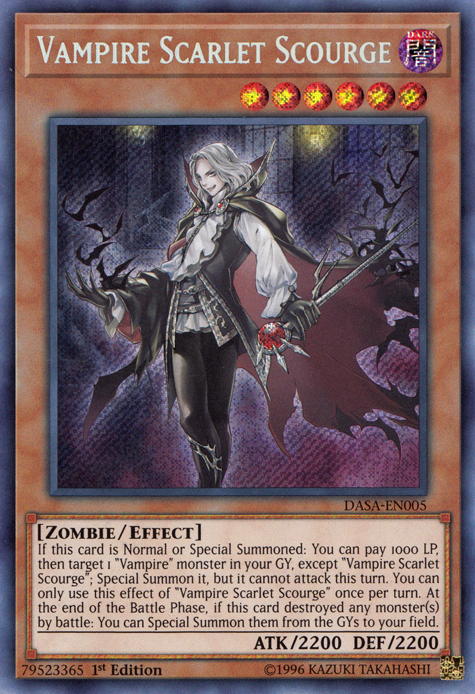 Vampire Scarlet Scourge [DASA-EN005] Secret Rare | Anubis Games and Hobby