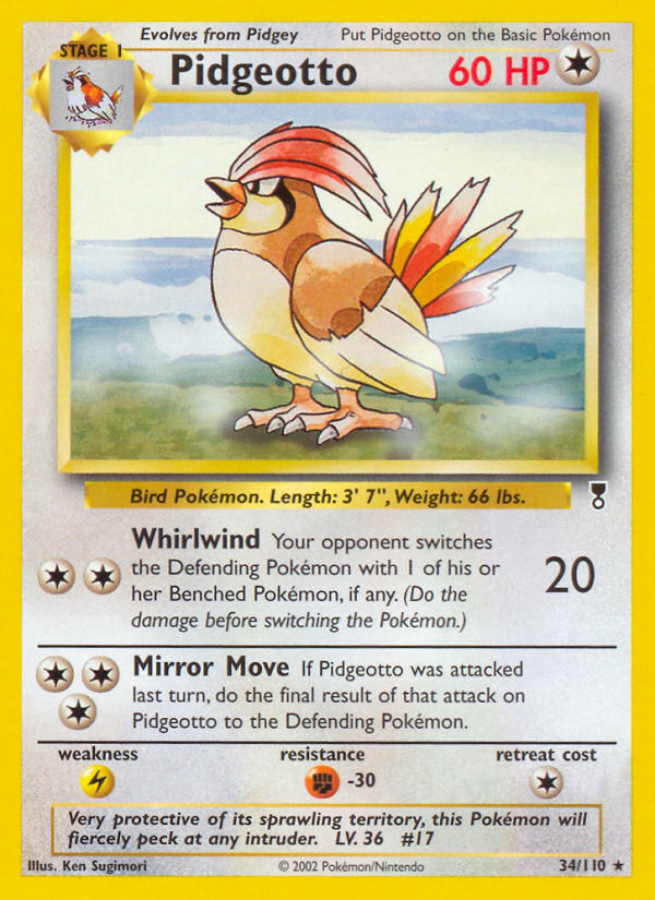 Pidgeotto (34/110) [Legendary Collection] | Anubis Games and Hobby