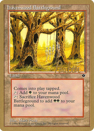 Havenwood Battleground - 1996 Preston Poulter (FEM) [Pro Tour Collector Set] | Anubis Games and Hobby