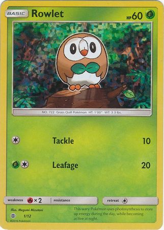 Rowlet (1/12) [McDonald's Promos: 2017 Collection] | Anubis Games and Hobby