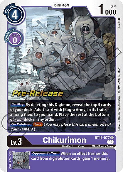 Chikurimon [BT11-077] [Dimensional Phase Pre-Release Promos] | Anubis Games and Hobby