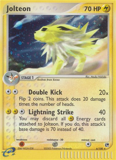 Jolteon (6/100) [EX: Sandstorm] | Anubis Games and Hobby