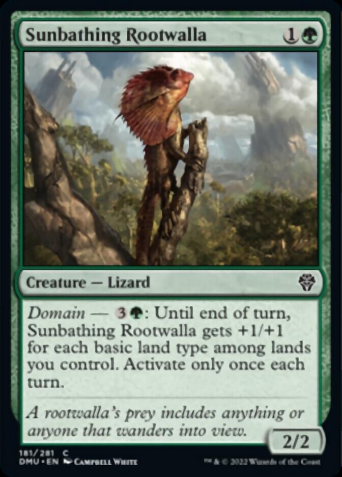 Sunbathing Rootwalla [Dominaria United] | Anubis Games and Hobby