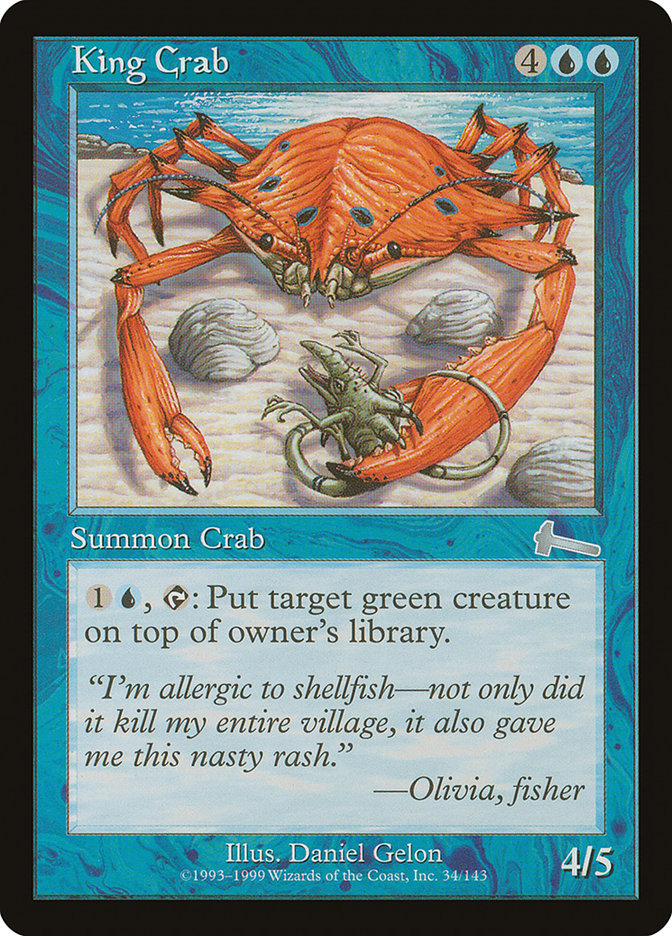 King Crab [Urza's Legacy] | Anubis Games and Hobby
