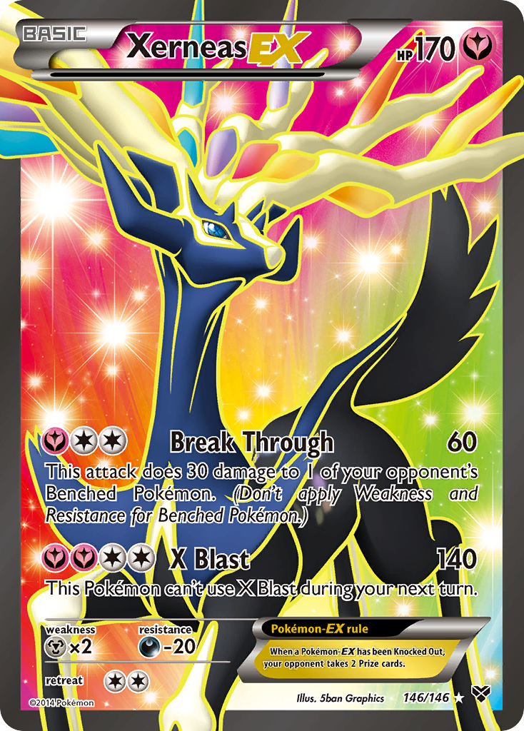 Xerneas EX (146/146) [XY: Base Set] | Anubis Games and Hobby
