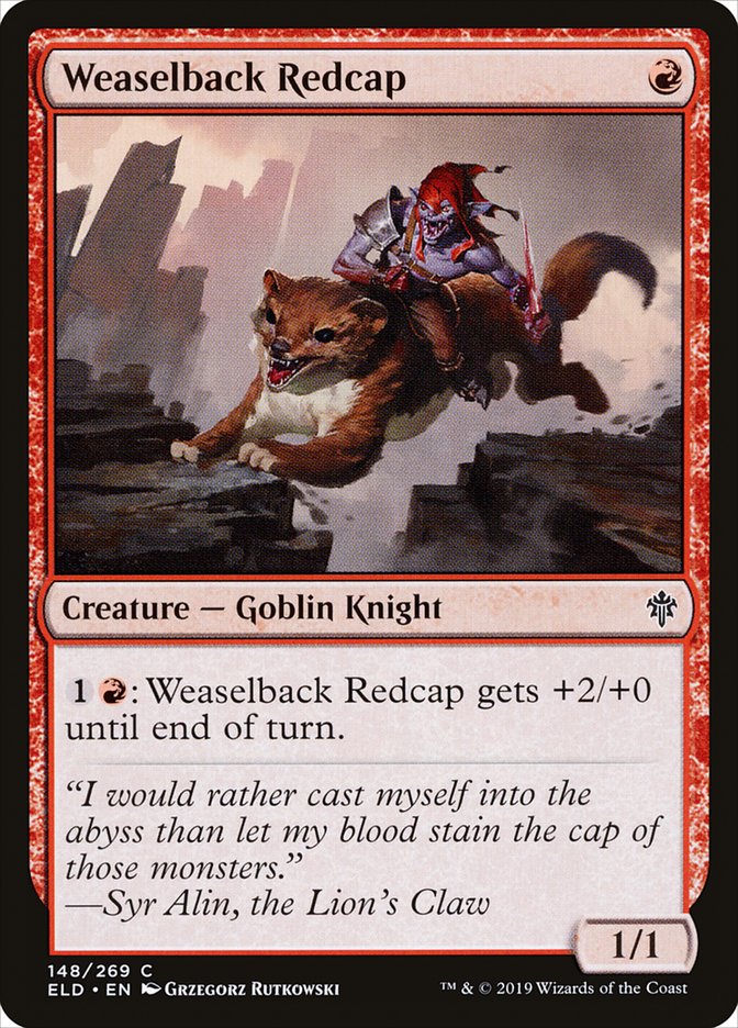 Weaselback Redcap [Throne of Eldraine] | Anubis Games and Hobby