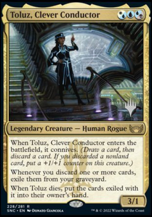 Toluz, Clever Conductor (Promo Pack) [Streets of New Capenna Promos] | Anubis Games and Hobby