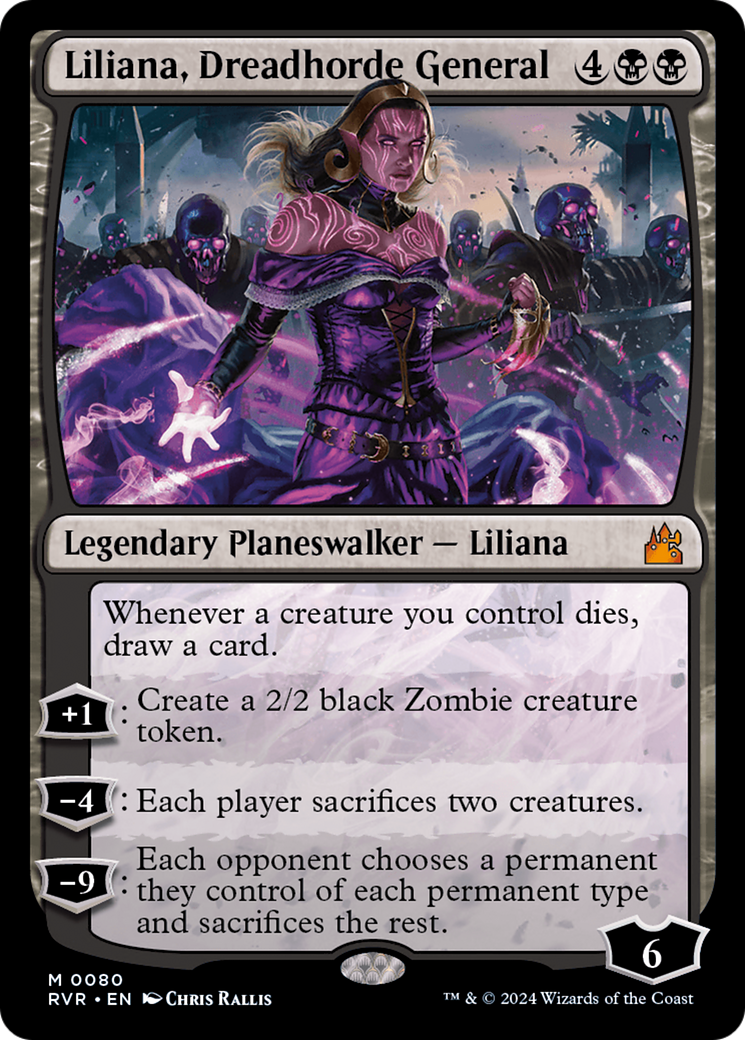 Liliana, Dreadhorde General [Ravnica Remastered] | Anubis Games and Hobby