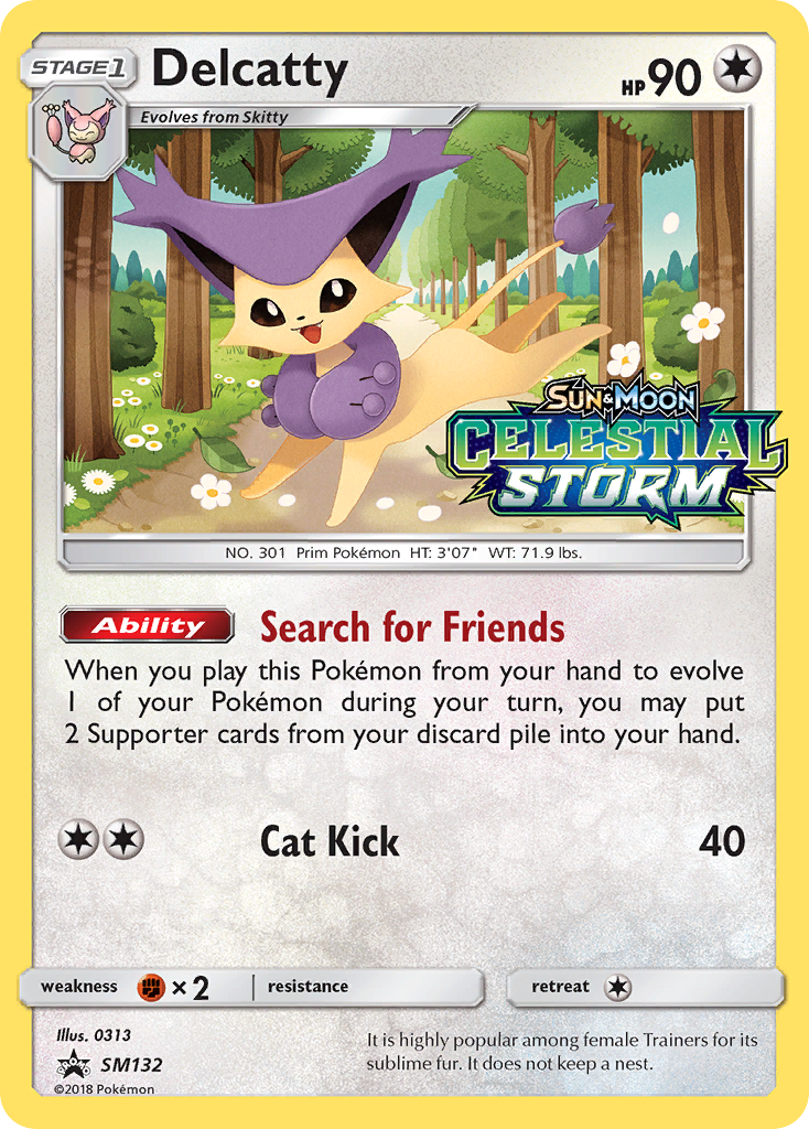 Delcatty (SM132) [Sun & Moon: Black Star Promos] | Anubis Games and Hobby