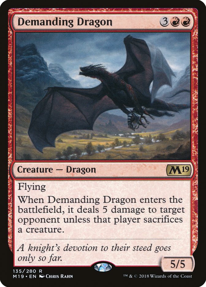 Demanding Dragon [Core Set 2019] | Anubis Games and Hobby