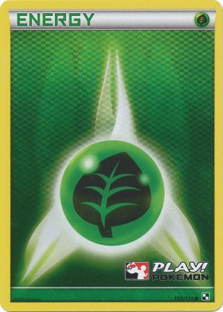 Grass Energy (105/114) (Play Pokemon Promo) [Black & White: Base Set] | Anubis Games and Hobby