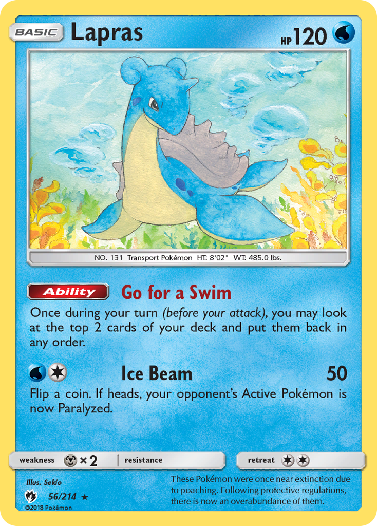 Lapras (56/214) [Sun & Moon: Lost Thunder] | Anubis Games and Hobby