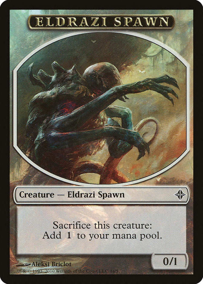 Eldrazi Spawn Token (1a/5) [Rise of the Eldrazi Tokens] | Anubis Games and Hobby