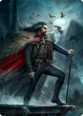 Dracula, Blood Immortal Art Card [Innistrad: Crimson Vow Art Series] | Anubis Games and Hobby
