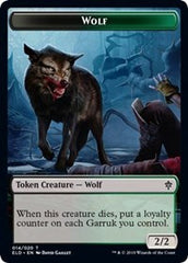 Wolf // Food (17) Double-Sided Token [Throne of Eldraine Tokens] | Anubis Games and Hobby