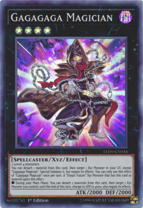 Gagagaga Magician [LED6-EN034] Super Rare | Anubis Games and Hobby