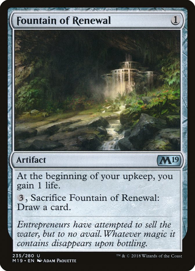 Fountain of Renewal [Core Set 2019] | Anubis Games and Hobby