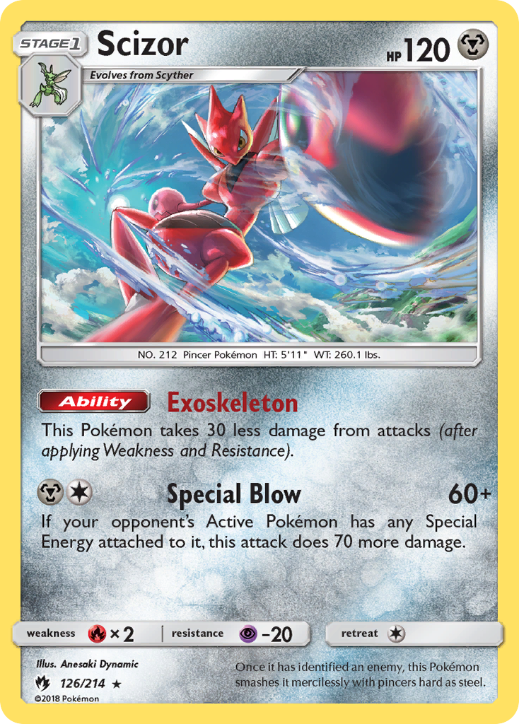 Scizor (126/214) [Sun & Moon: Lost Thunder] | Anubis Games and Hobby