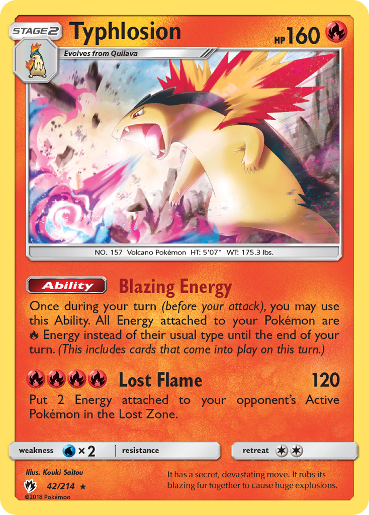 Typhlosion (42/214) [Sun & Moon: Lost Thunder] | Anubis Games and Hobby