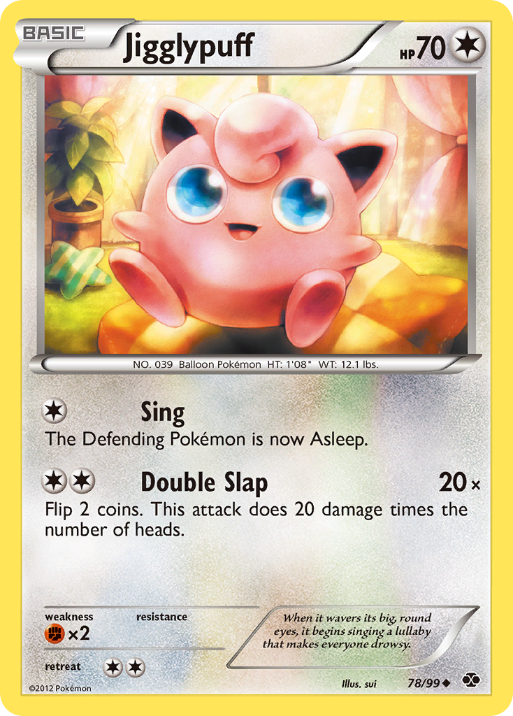 Jigglypuff (78/99) [Black & White: Next Destinies] | Anubis Games and Hobby