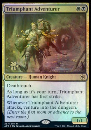 Triumphant Adventurer [Dungeons & Dragons: Adventures in the Forgotten Realms Prerelease Promos] | Anubis Games and Hobby