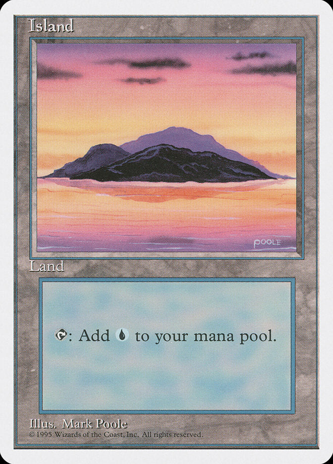 Island (Sunset / Signature on Right) [Fourth Edition] | Anubis Games and Hobby