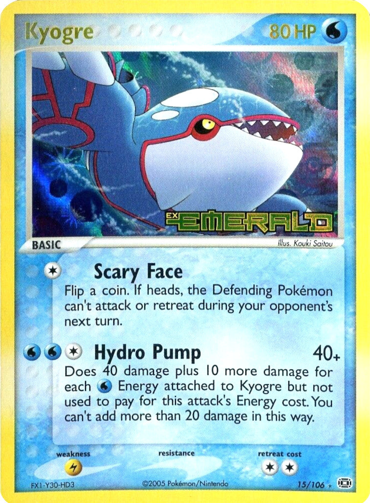 Kyogre (15/106) (Stamped) [EX: Emerald] | Anubis Games and Hobby