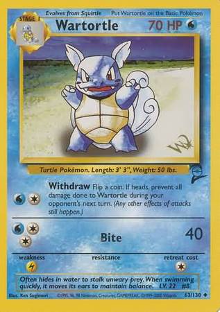 Wartortle (63/130) (W Stamped Promo) [Base Set 2] | Anubis Games and Hobby