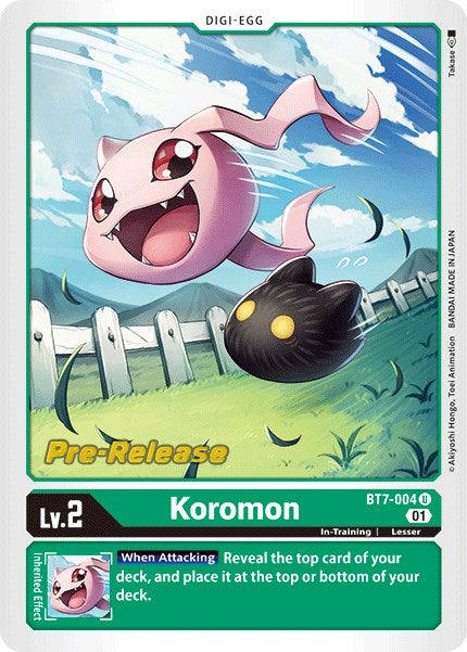 Koromon [BT7-004] [Next Adventure Pre-Release Cards] | Anubis Games and Hobby