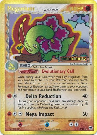 Meganium (4/101) (Delta Species) (Stamped) [EX: Dragon Frontiers] | Anubis Games and Hobby